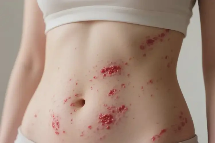 女性肚子上出現(xiàn)濕疹不管它會(huì)自己自愈嗎(圖3)
