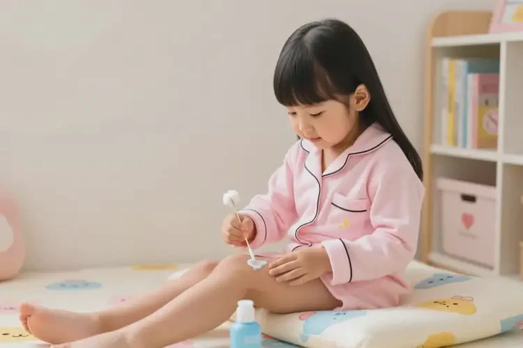 孩子大腿上容易長濕疹不管它會自己好嗎(圖3)