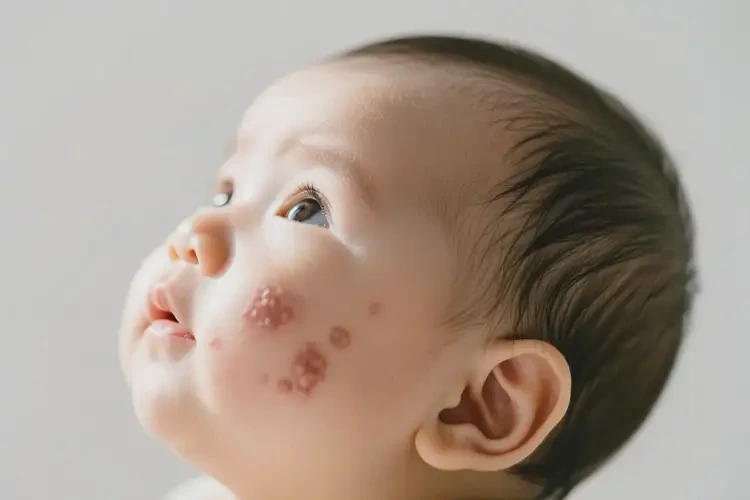新生兒面部經(jīng)常長濕疹能徹底自愈嗎(圖2)