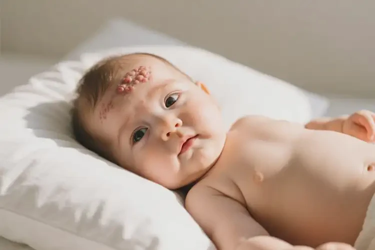 小儿面部长湿疹不管它会自己自愈吗(图1)