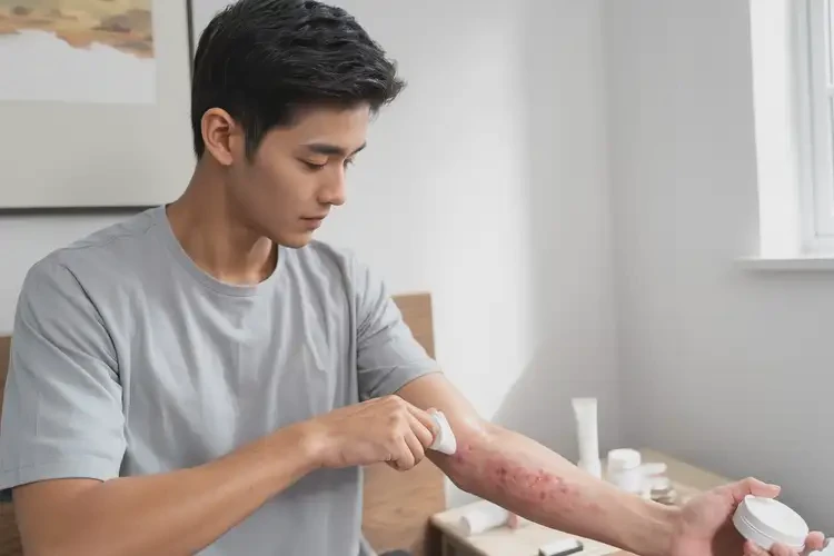 男生手臂上長濕疹不管它會自己痊愈嗎(圖3)