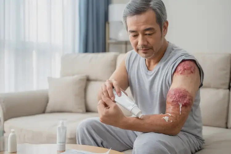 男性手臂出濕疹能靠自己自愈嗎(圖3)