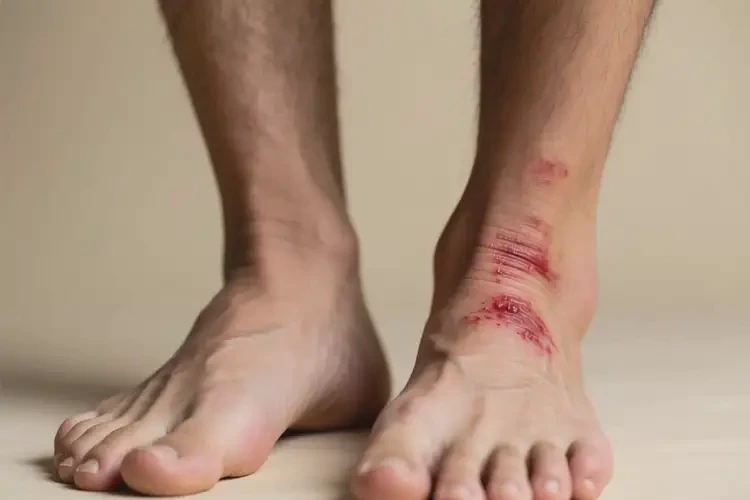 男人腳上偶爾長濕疹不管它會自己好嗎(圖4)