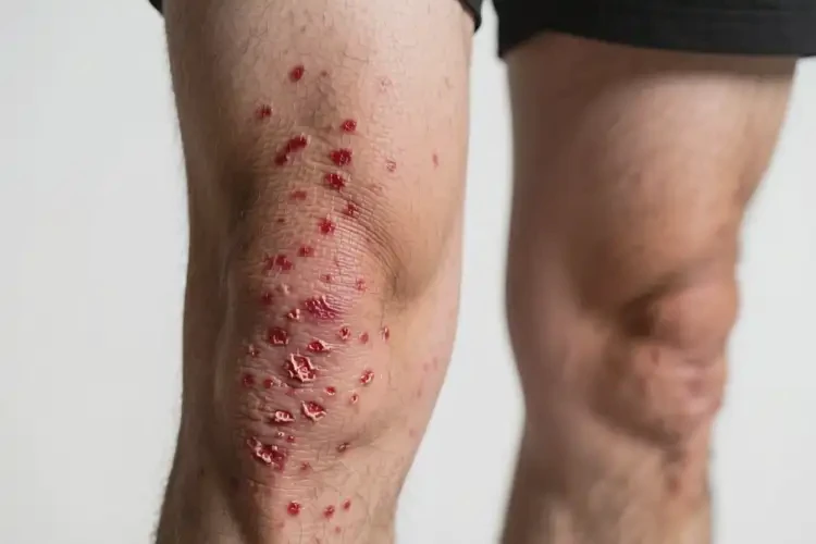 男性大腿上出現(xiàn)濕疹能徹底自愈嗎(圖4)