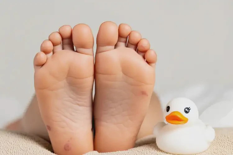 孩子脚上容易长湿疹能彻底自愈吗(图2)