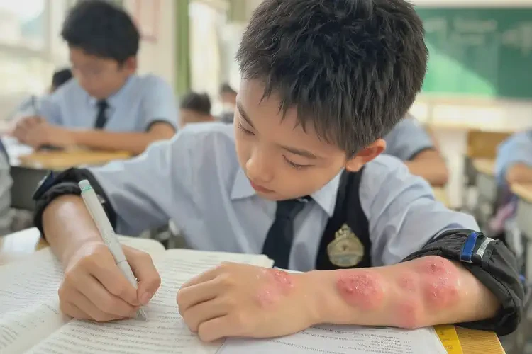 小學(xué)生四肢出濕疹可不可以徹底自愈(圖4)