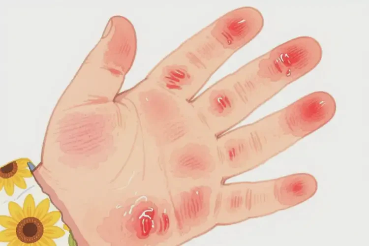 小學(xué)生手上長濕疹可不可以徹底自愈(圖1)