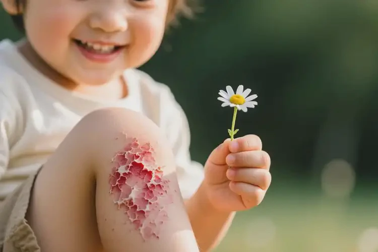 孩子小腿上有濕疹不管它會(huì)自己自愈嗎(圖2)