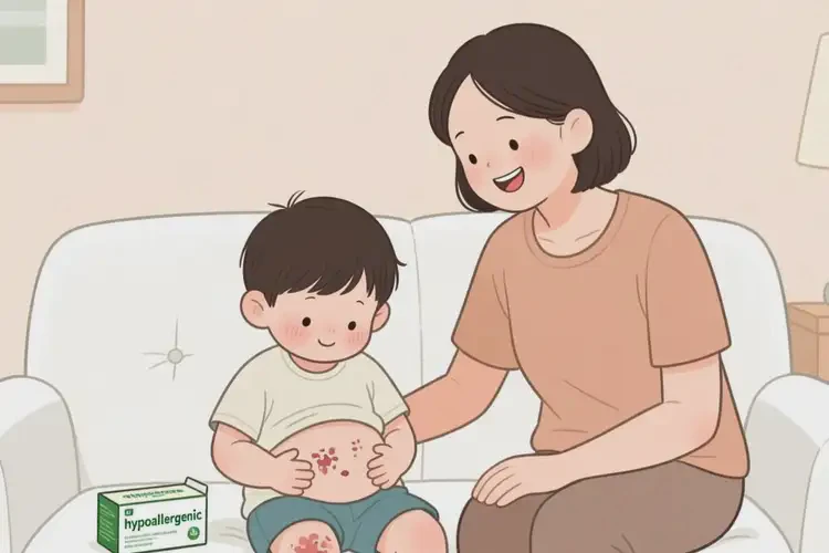 孩子肚子長濕疹不管它會自己自愈嗎(圖3)