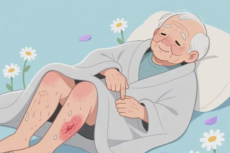 高齡老人小腿上經(jīng)常長濕疹能徹底自愈嗎(圖2)