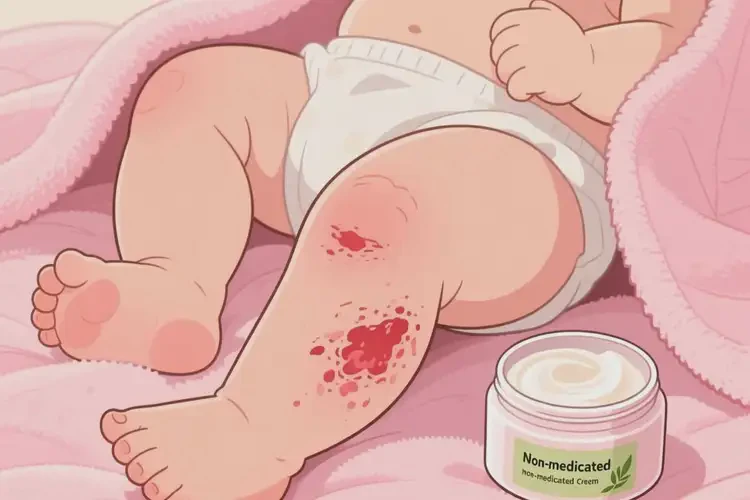 嬰幼兒大腿偶爾起濕疹可以徹底自愈嗎(圖1)