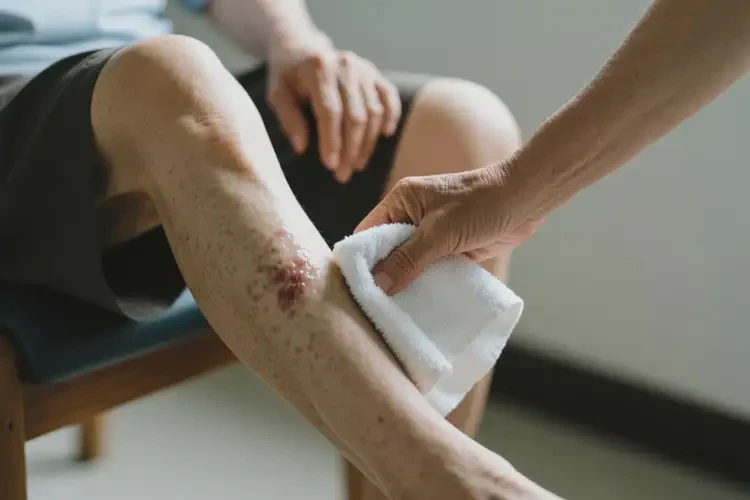 高齡老人小腿上起濕疹能夠徹底治愈嗎(圖3)