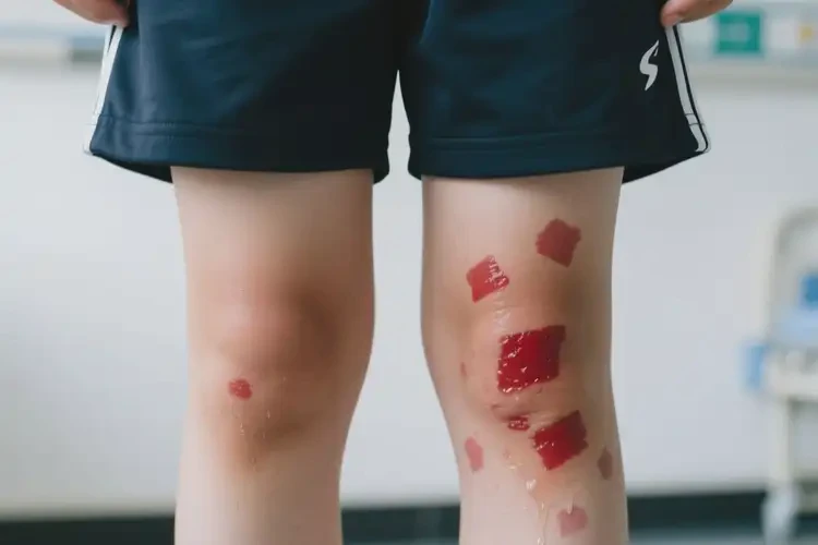 中學(xué)生大腿上經(jīng)常起濕疹不管它會(huì)自己好嗎(圖1)