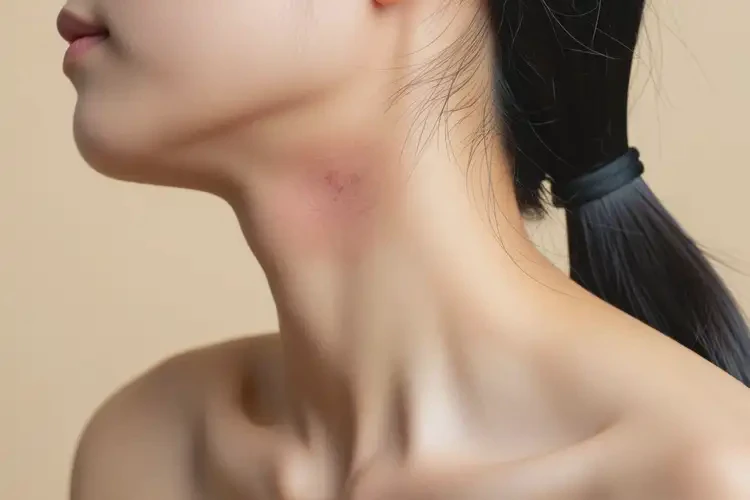 女人脖子上長濕疹不管它會自己好嗎(圖4)