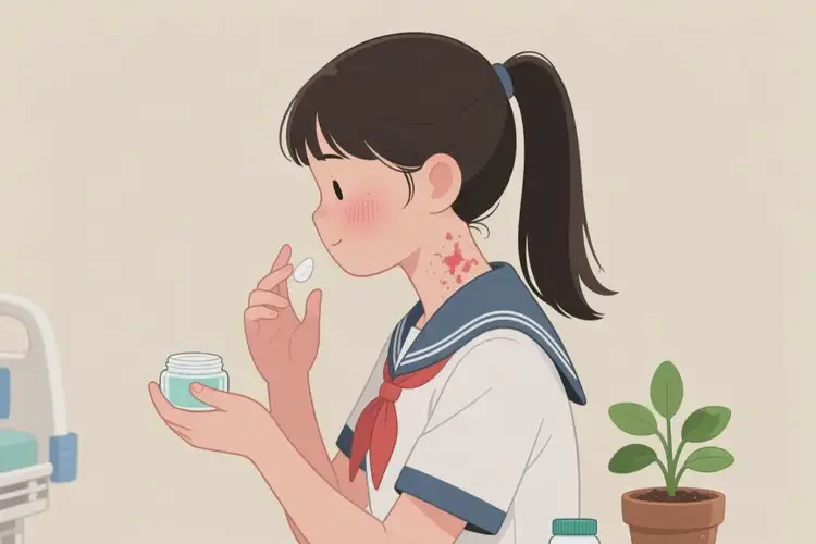 中學(xué)生脖子上容易起濕疹能靠自己自愈嗎(圖3)