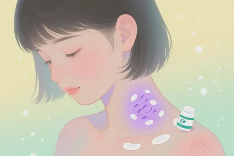 女生脖子出濕疹可不可以徹底自愈(圖1)