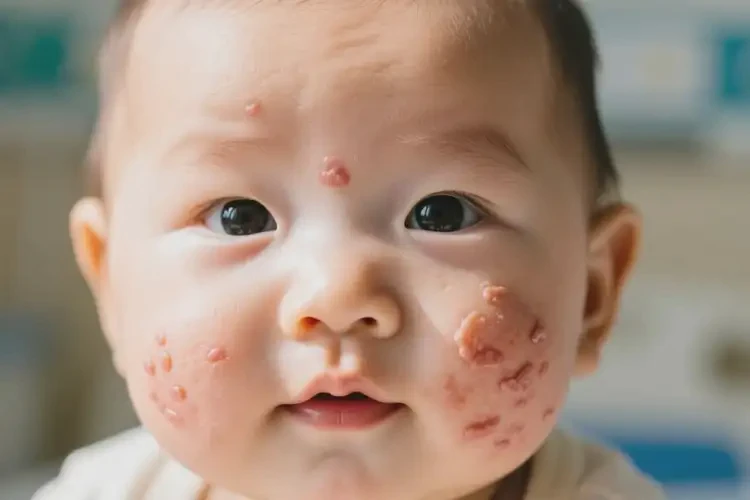 小儿面部长湿疹不管它会自己自愈吗(图3)