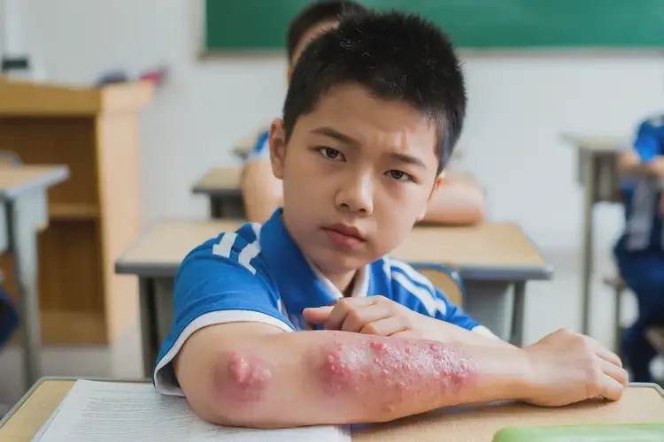 小學(xué)生手臂出濕疹可不可以徹底自愈(圖4)