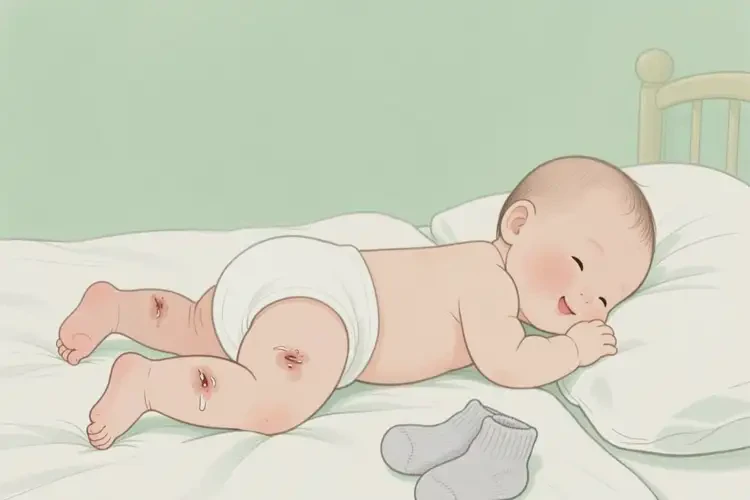 新生儿小腿容易长湿疹能彻底自愈吗(图1)