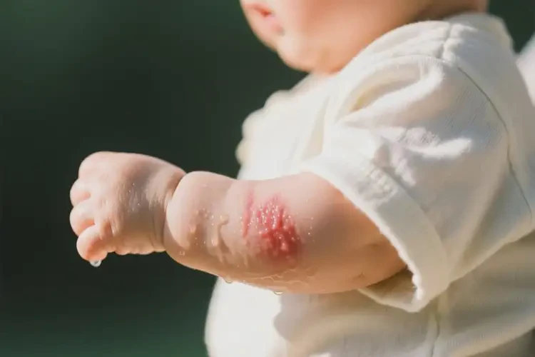 嬰幼兒手臂上出濕疹不管它會(huì)自己痊愈嗎(圖3)