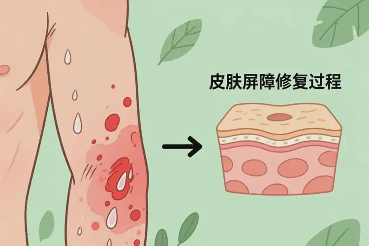 男生手臂起湿疹不管它会自己自愈吗(图2)