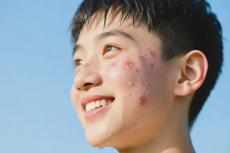 青少年臉上容易起濕疹不管它會(huì)自己好嗎(圖1)