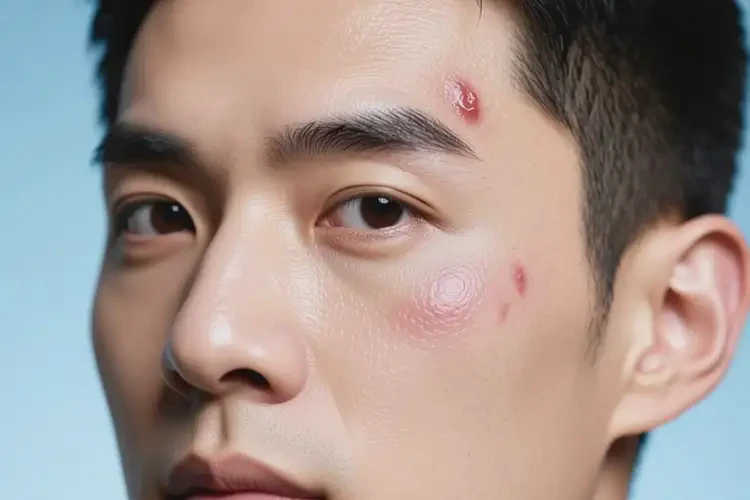 男人面部偶爾長(zhǎng)濕疹能夠徹底治愈嗎(圖3)