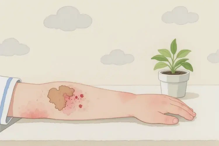 少儿手臂上有湿疹不管它会自己好吗(图2)