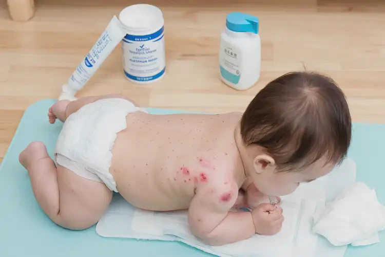 嬰兒肛周長濕疹不管它會(huì)自己自愈嗎(圖4)