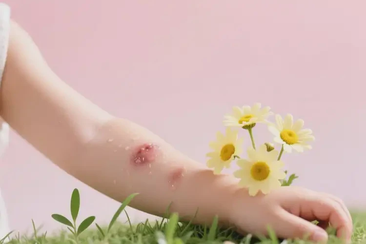 孩子手臂上經(jīng)常起濕疹不管它會(huì)自己痊愈嗎(圖1)