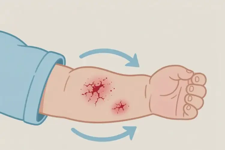 嬰兒手臂起濕疹能夠徹底治愈嗎(圖3)