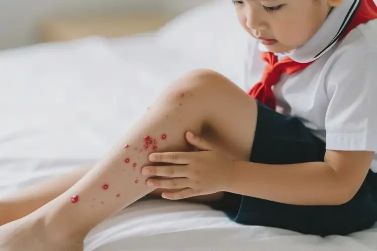 小学生大腿上长湿疹不管它会自己自愈吗(图3)