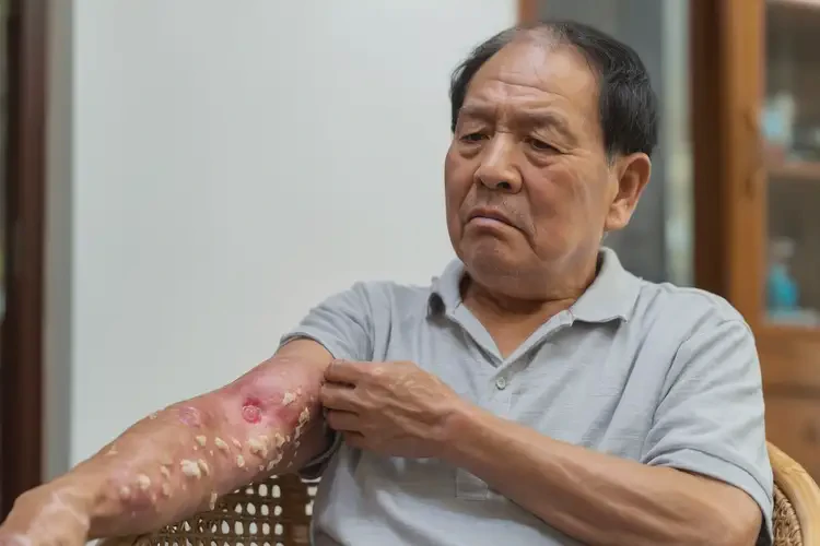 老年人手臂容易起濕疹能夠徹底治愈嗎(圖4)