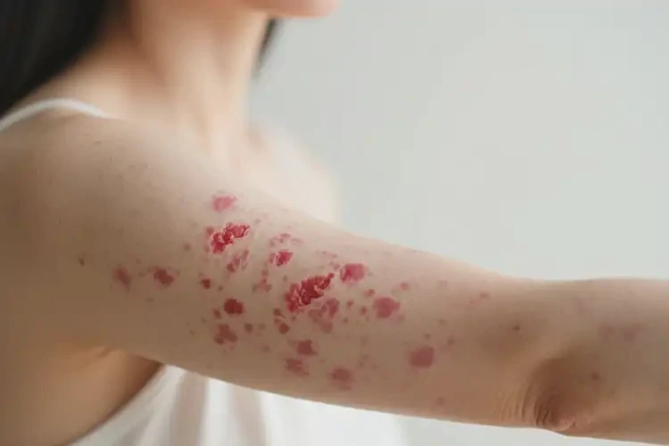 女人手臂偶爾長濕疹能不能徹底自愈(圖4)