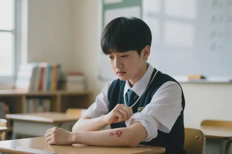 中學(xué)生手臂上容易長濕疹不管它會自己好嗎(圖3)