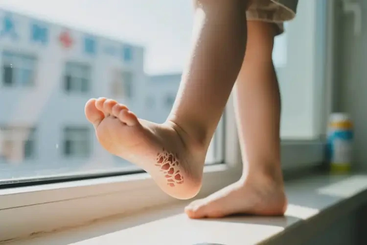 小孩腳上有濕疹不管它會自己好嗎(圖1)
