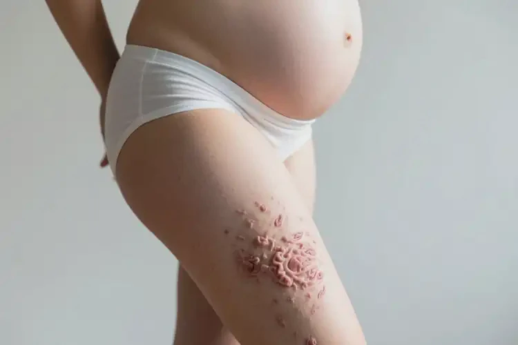 產(chǎn)婦大腿上容易長濕疹不管它會(huì)自己好嗎(圖1)