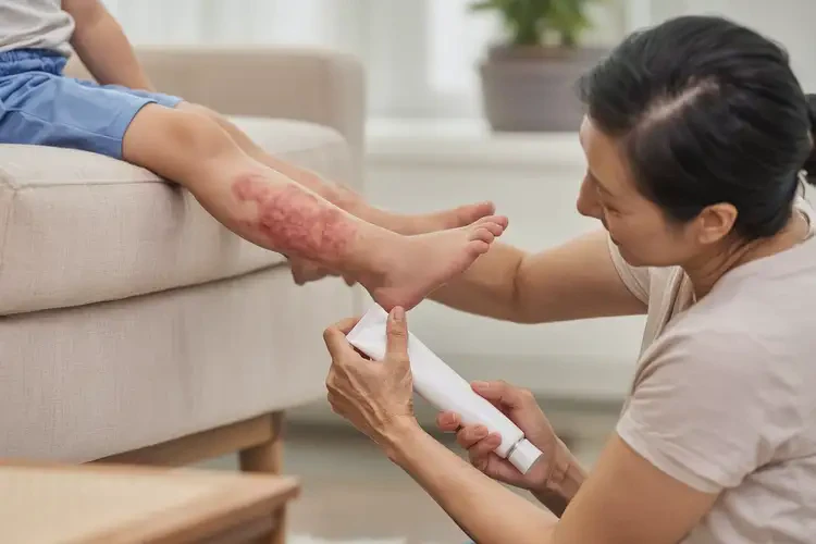 小孩小腿上經常長濕疹不管它會自己自愈嗎(圖2)