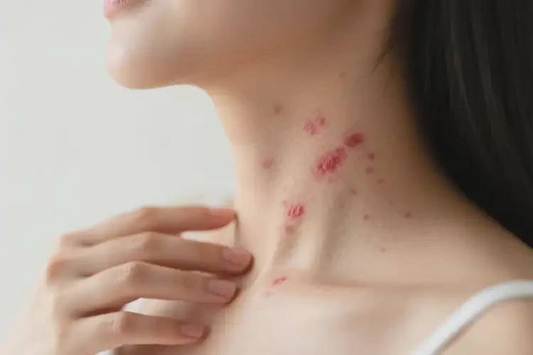 產(chǎn)婦脖子偶爾長濕疹不管它會(huì)自己自愈嗎(圖4)