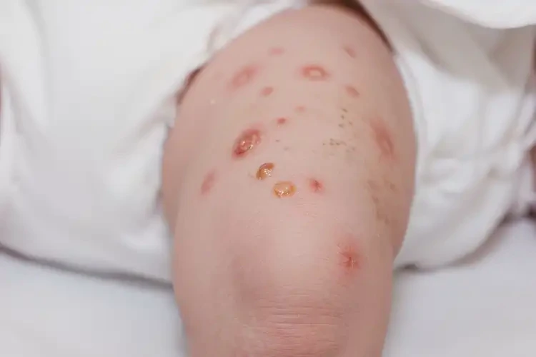 新生兒大腿起濕疹能徹底自愈嗎(圖2)