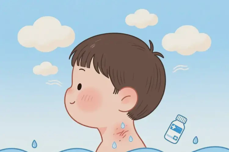 少兒脖子上容易起濕疹能夠徹底治愈嗎(圖3)