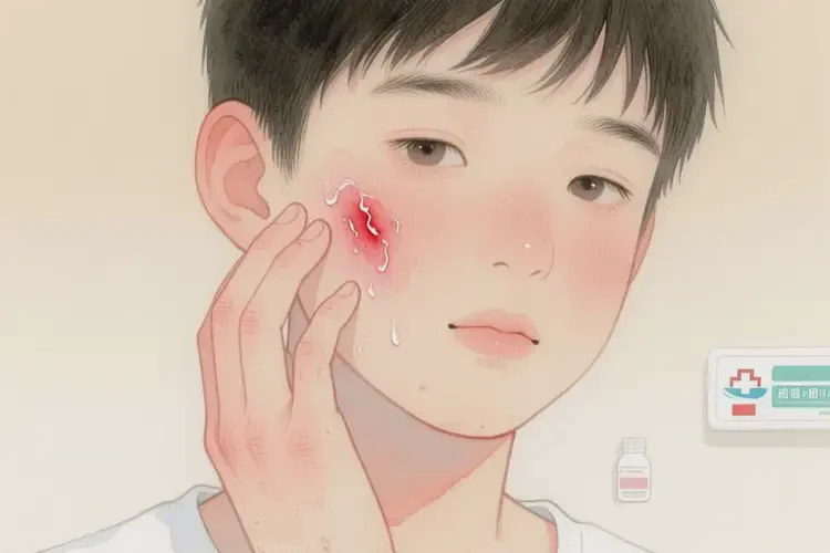 青少年臉上經(jīng)常起濕疹不管它會自己好嗎(圖1)