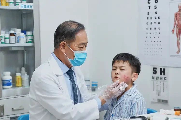 少儿脖子上有湿疹不管它会自己自愈吗(图3)