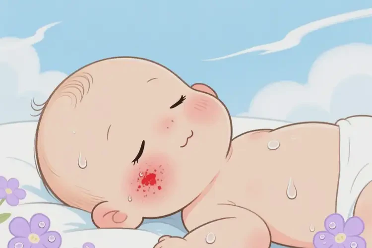 嬰幼兒臉上偶爾長濕疹可以徹底自愈嗎(圖2)