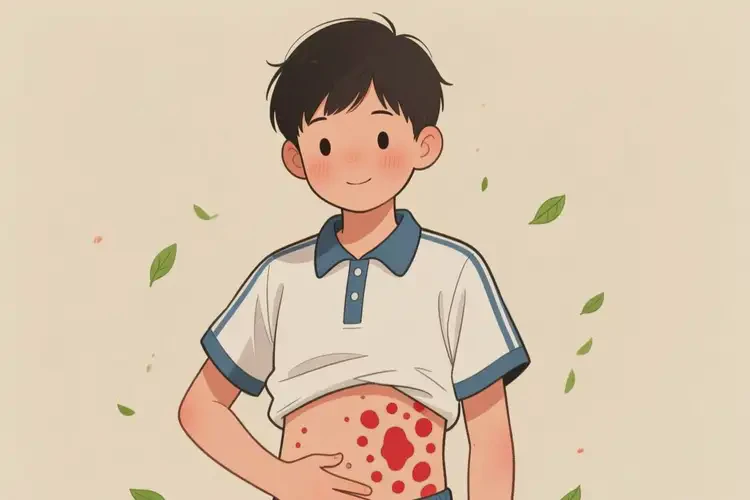 中學(xué)生肚子經(jīng)常起濕疹不管它會自己好嗎(圖2)