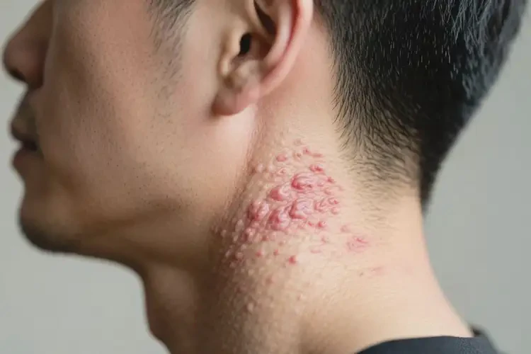 男人脖子上出濕疹能不能徹底自愈(圖2)