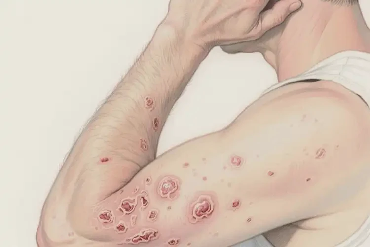 男生手臂上起濕疹能徹底自愈嗎(圖2)