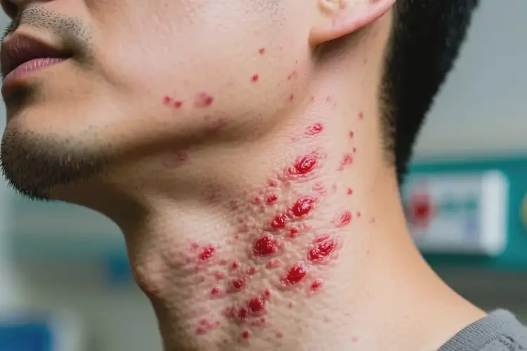 男人脖子上長濕疹可不可以徹底自愈(圖4)