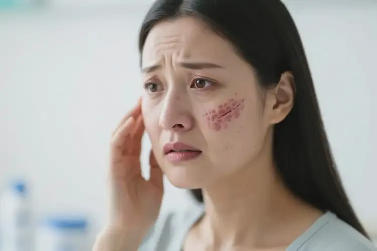 產(chǎn)婦臉上起濕疹不管它會(huì)自己痊愈嗎(圖3)