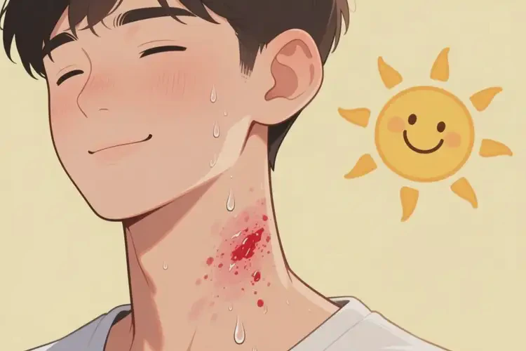 青年人脖子上容易起濕疹可以徹底自愈嗎(圖2)